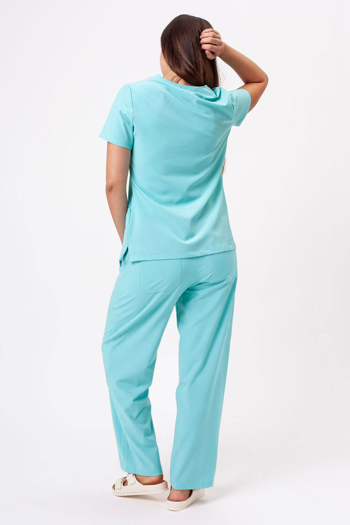Women's Sunrise Move Zen scrub trousers mint-6