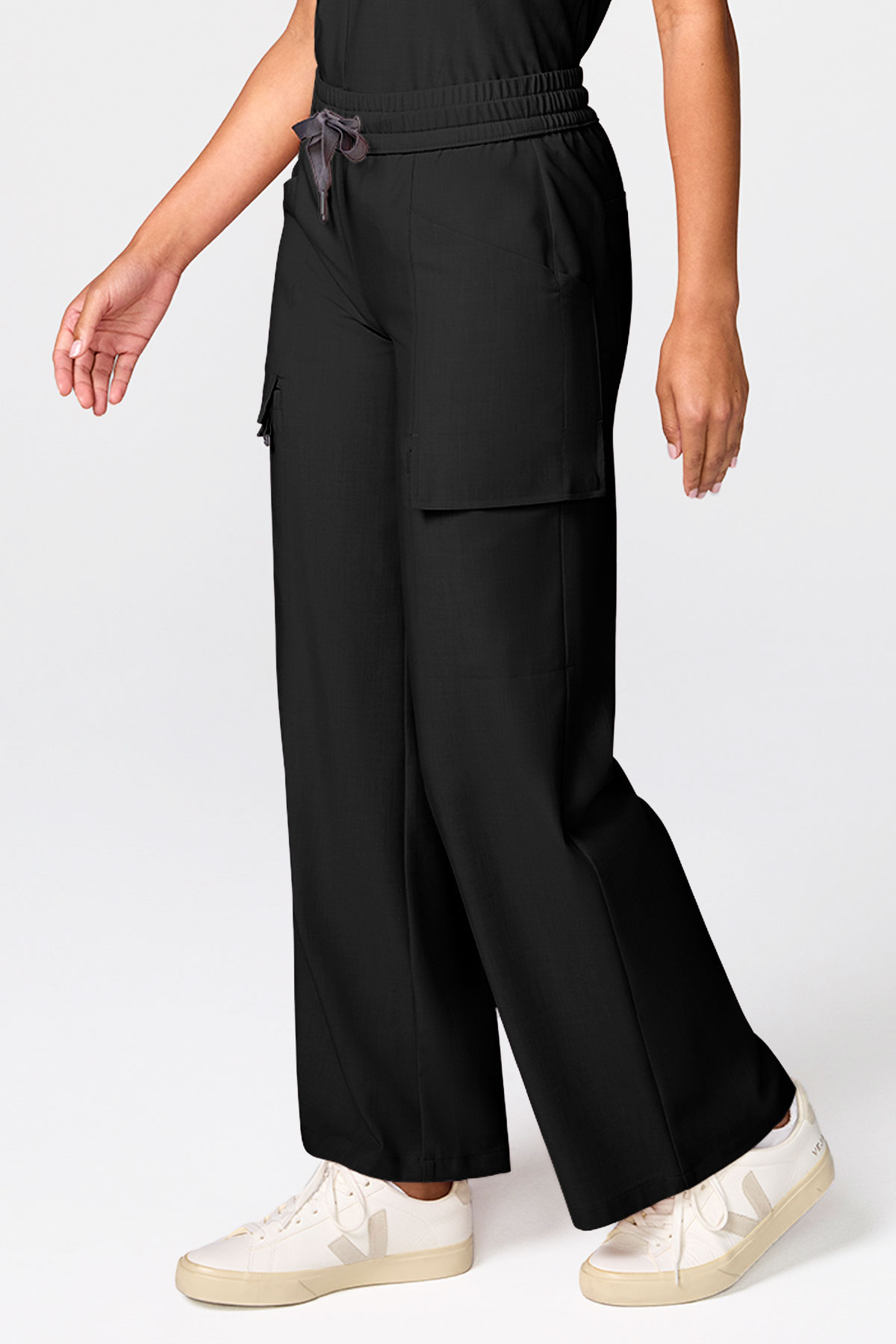 Women's Healing Hands Quest Collar scrub set black-8