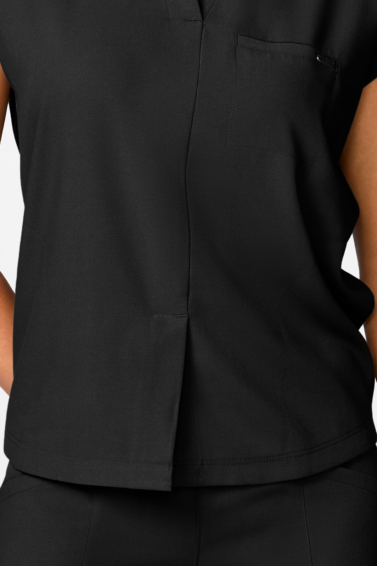 Women's Healing Hands Quest Collar scrub set black-5
