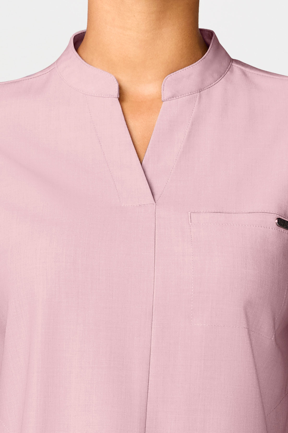 Women's Healing Hands Quest Collar scrub set pearly pink-5