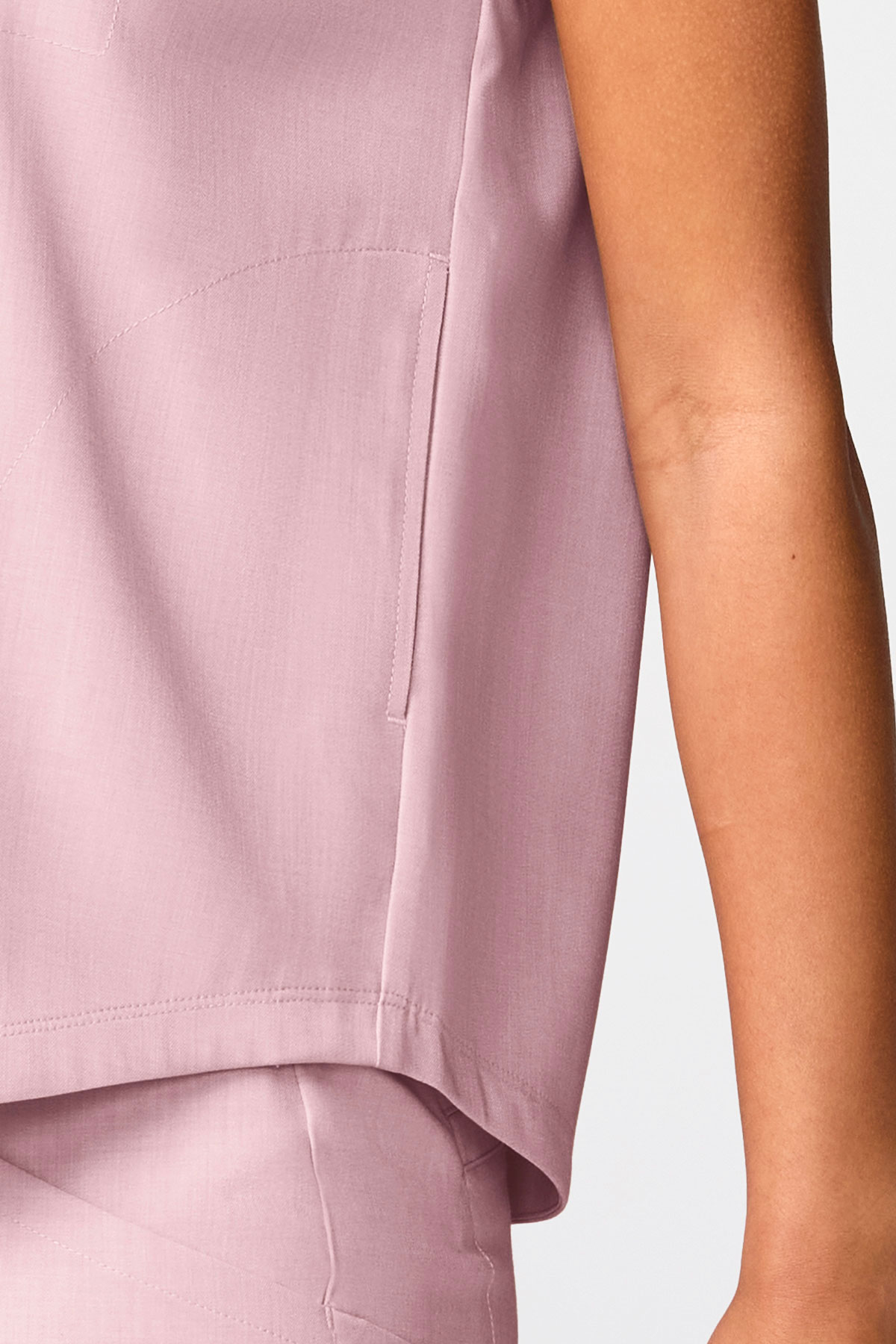 Women's Healing Hands Quest Collar scrub set pearly pink-7