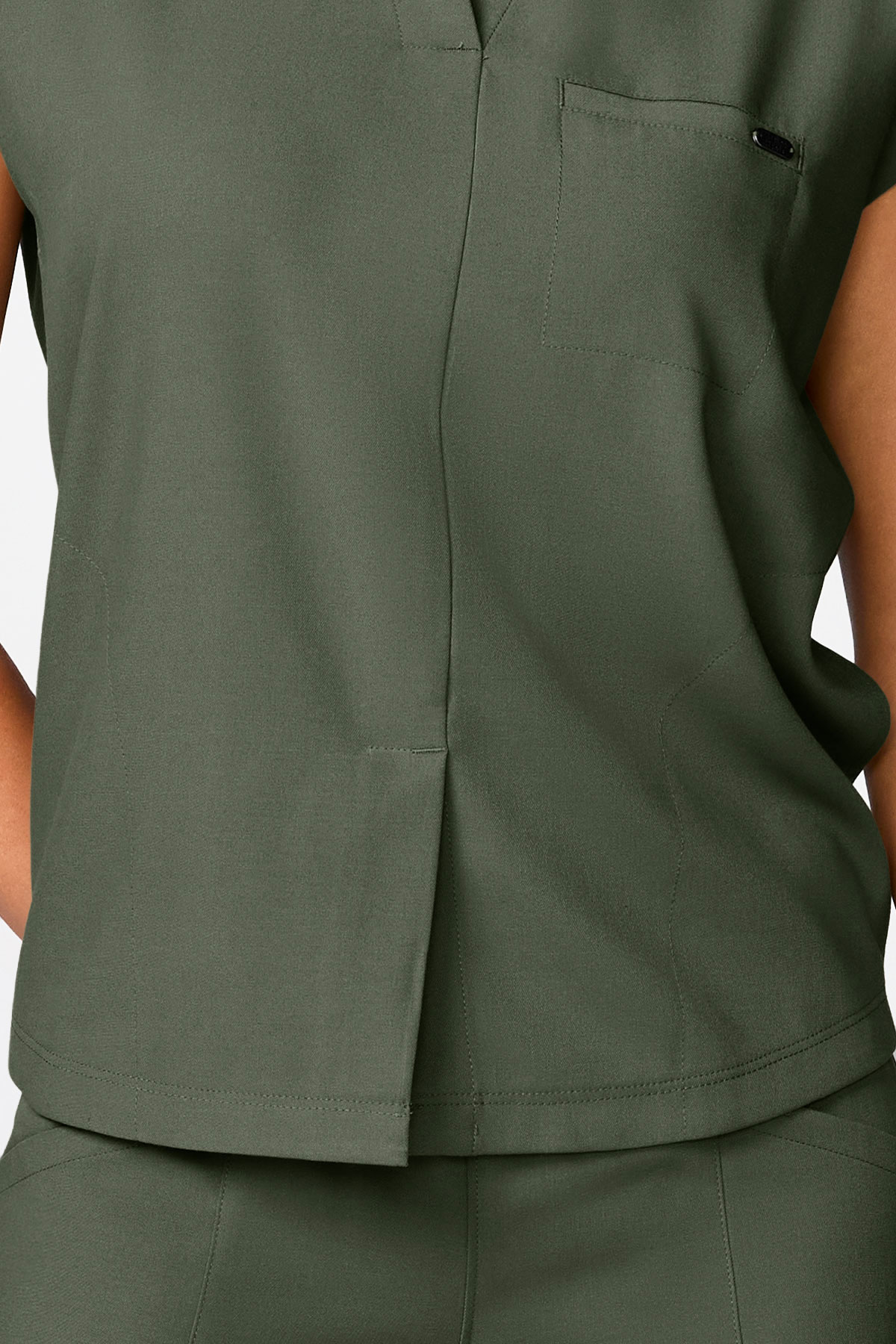 Women's Healing Hands Quest Collar scrub set olive-6