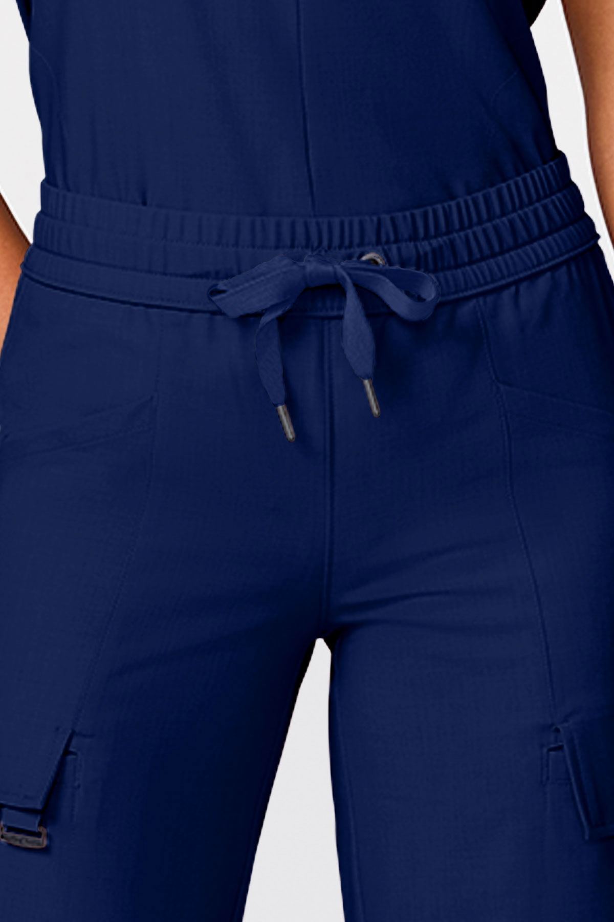 Women's Healing Hands Quest Collar scrub set navy-11