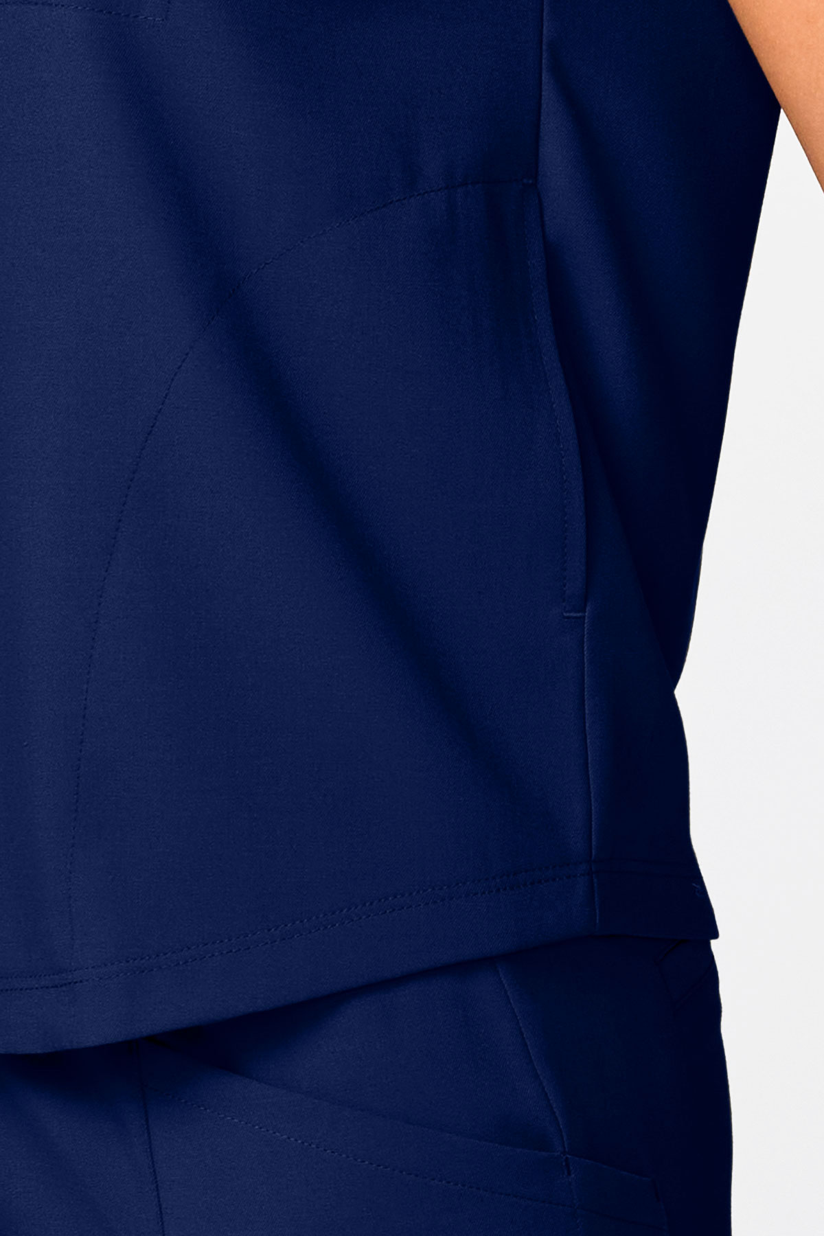 Women's Healing Hands Quest Collar scrub set navy-7