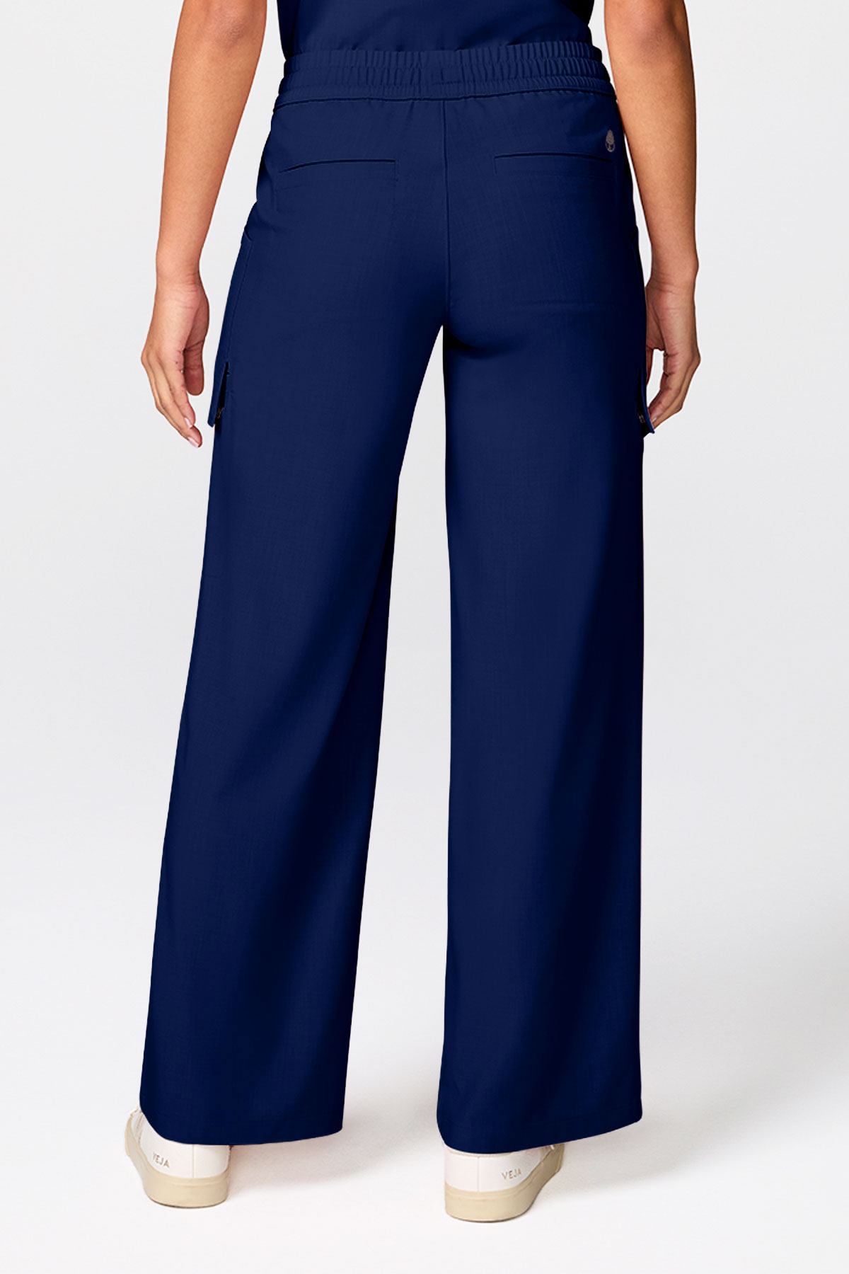 Women's Healing Hands Quest Wide Leg scrub trousers navy-1
