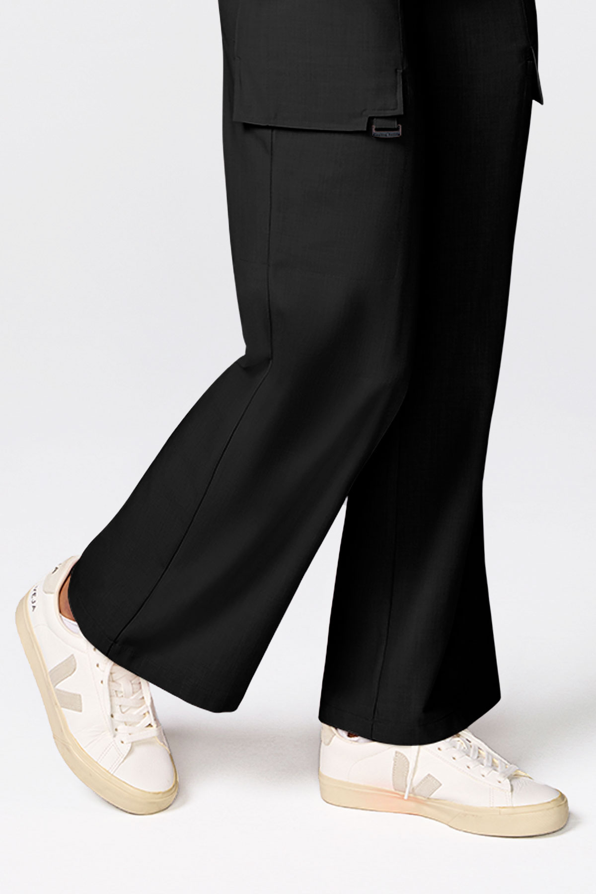 Women's Healing Hands Quest Wide Leg scrub trousers black-4