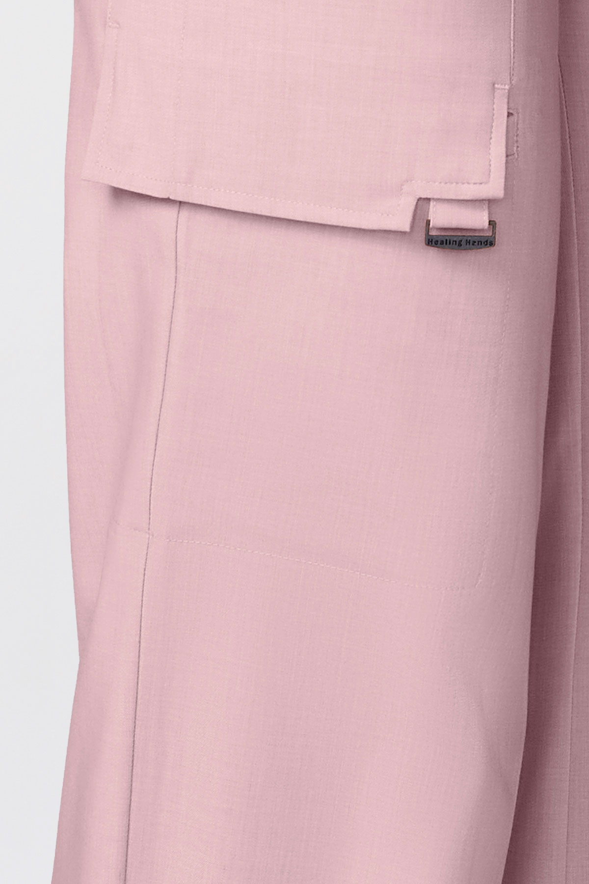 Women's Healing Hands Quest Wide Leg scrub trousers pearly pink-4