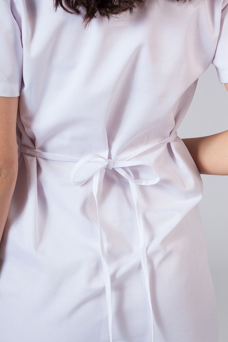 Women’s Sunrise Uniforms straight scrub dress white-5
