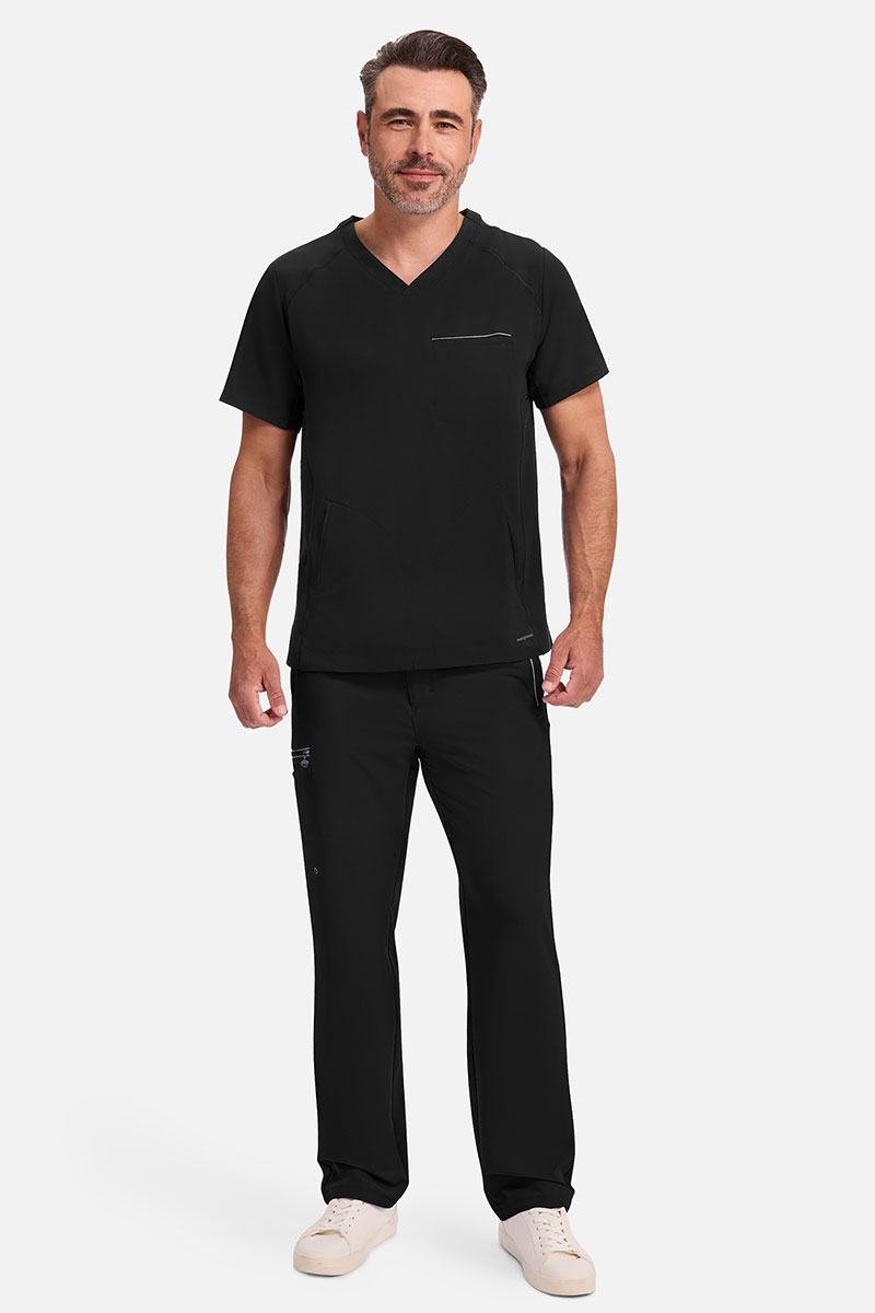 Men's Healing Hands Steven scrub top black-5