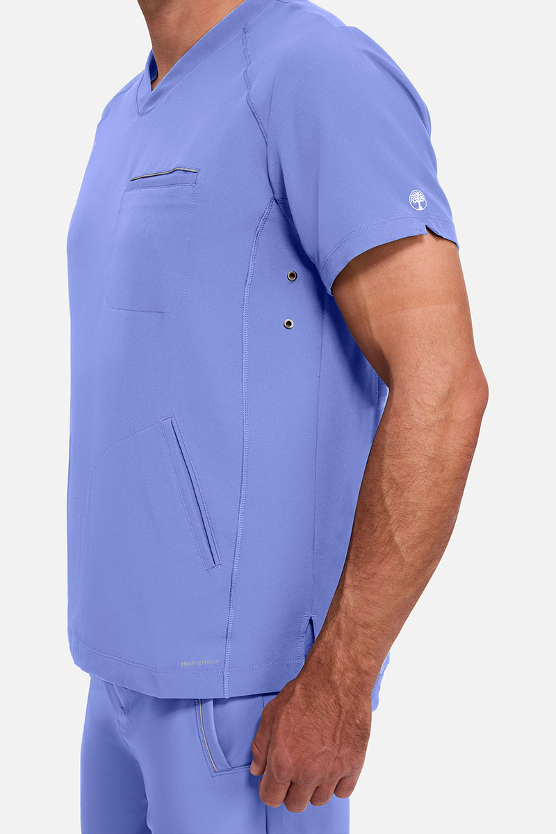 Men's Healing Hands Steven scrubs set ciel blue-5