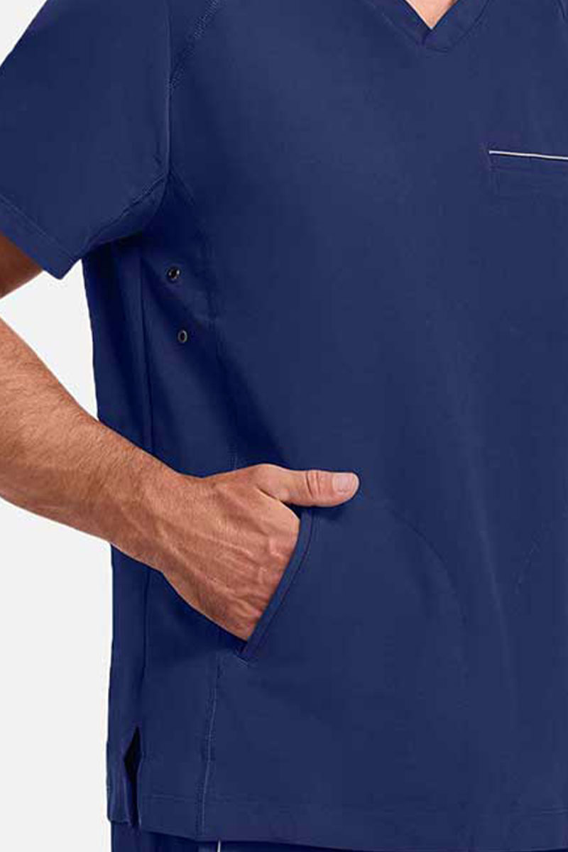 Men's Healing Hands Steven scrub top navy-3