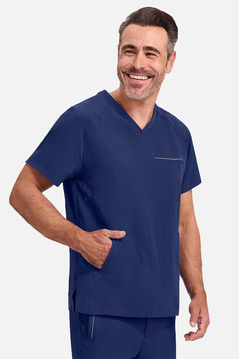 Men's Healing Hands Steven scrub top navy-2