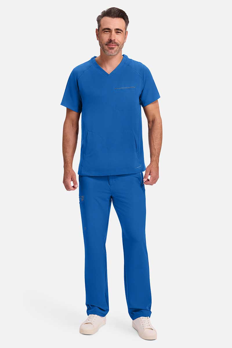 Men's Healing Hands Steven scrub top royal blue-6