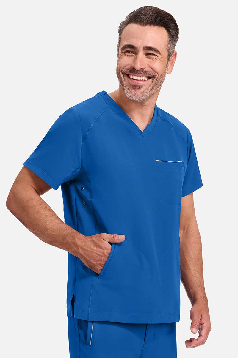 Men's Healing Hands Steven scrub top royal blue-2