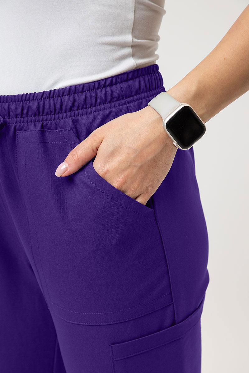 Women's Cherokee Ultra Cargo scrub trousers purple-4