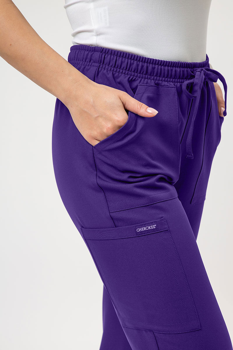 Women's Cherokee Ultra Cargo scrub trousers purple-3