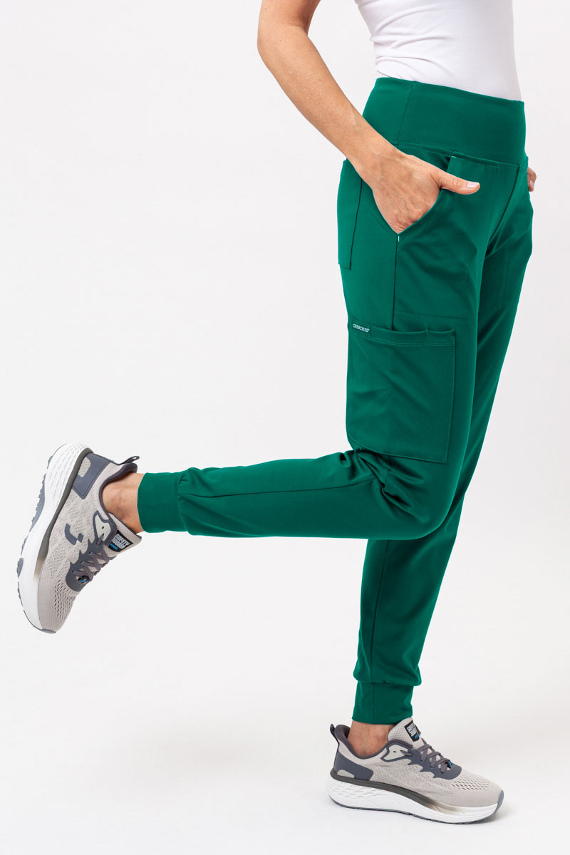 Women's Cherokee Achieve Jogger scrub trousers green-2