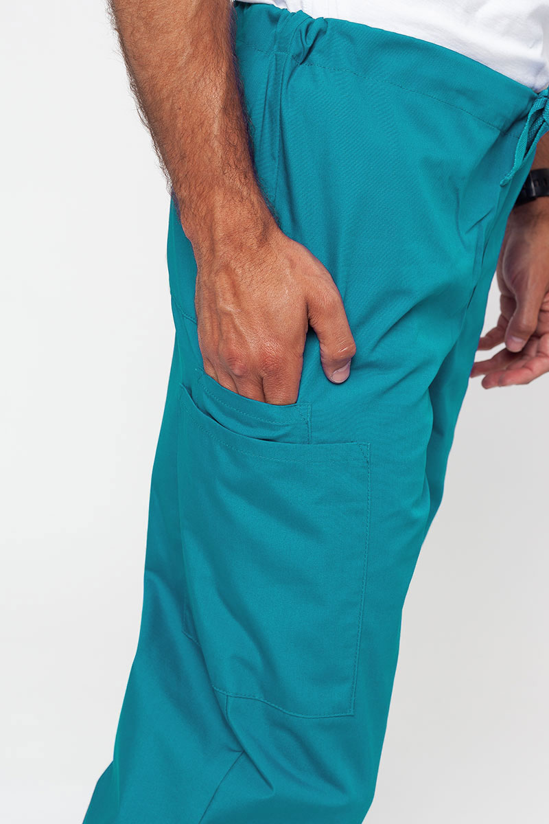 Men’s Cherokee Originals Cargo scrub trousers teal blue-3