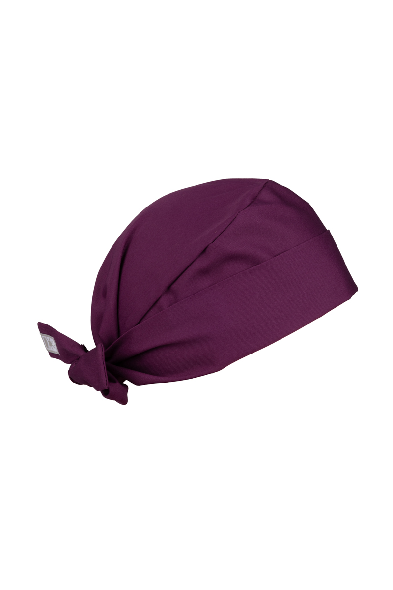Sunrise Uniforms Fresh scrubs cap plum (roll-up)-1