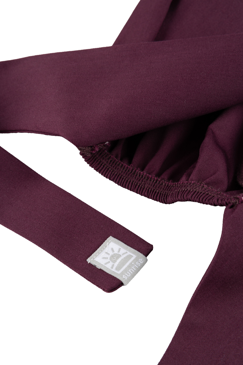 Sunrise Uniforms Fresh scrubs cap burgundy (roll-up)-3