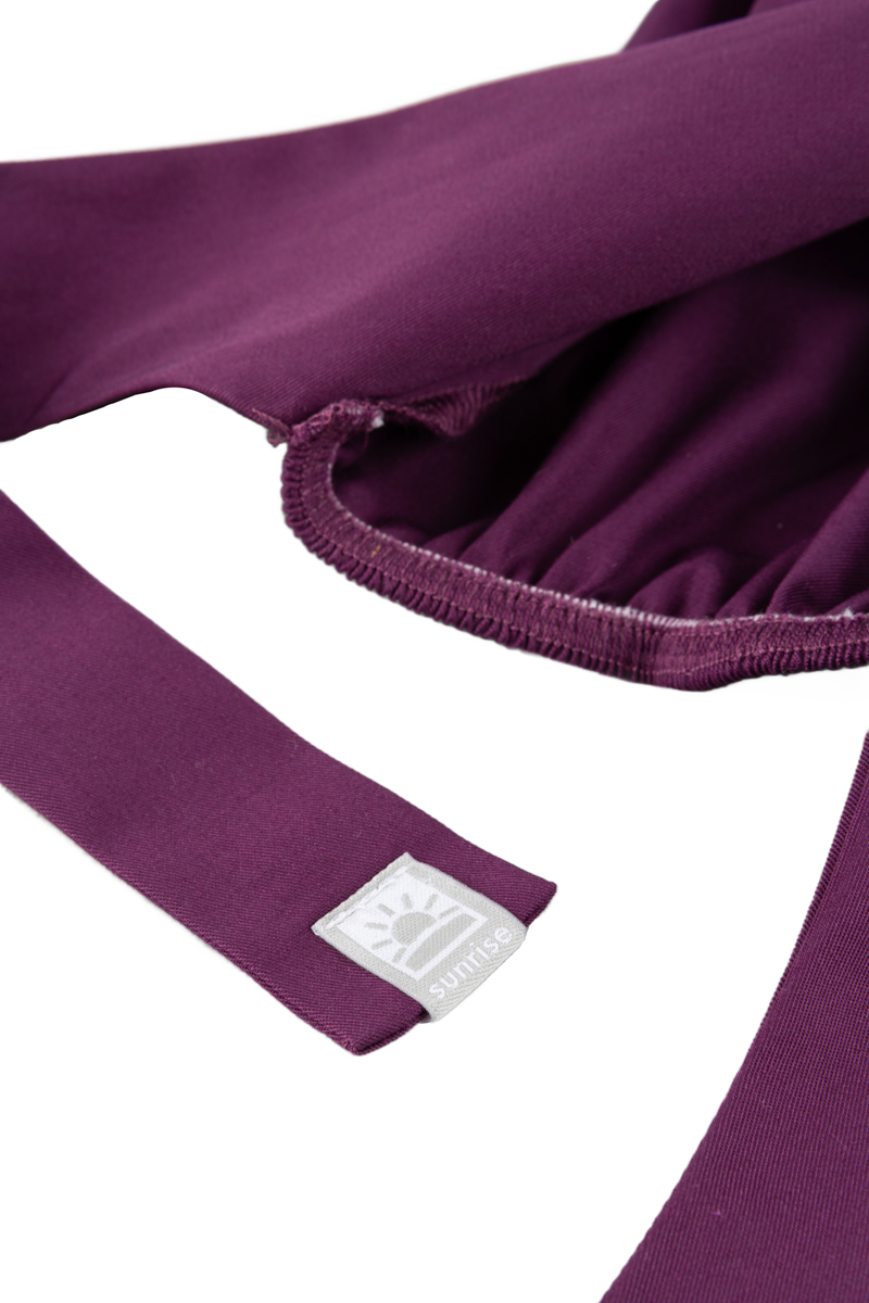 Sunrise Uniforms Fresh scrubs cap plum (roll-up)-3