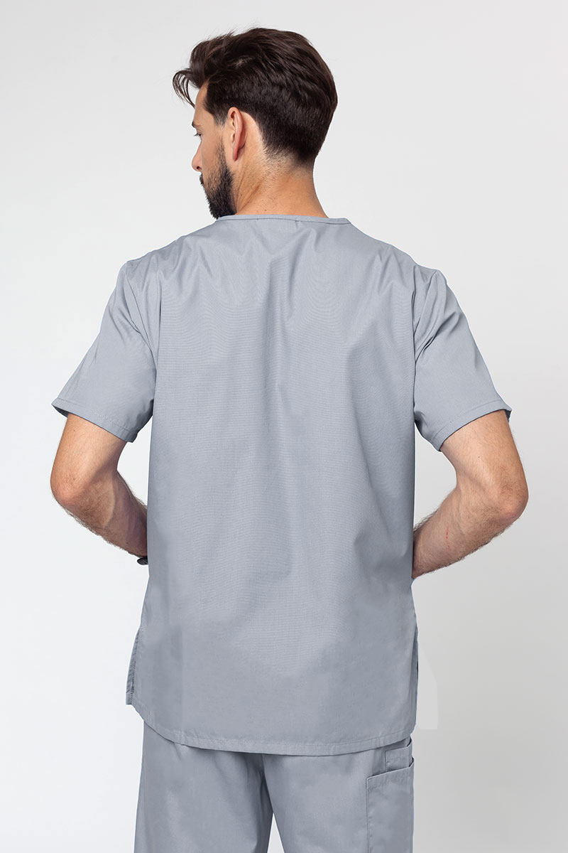 Men’s Cherokee Originals V-neck scrub top grey-1