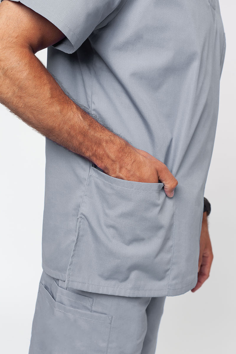 Men’s Cherokee Originals V-neck scrub top grey-4