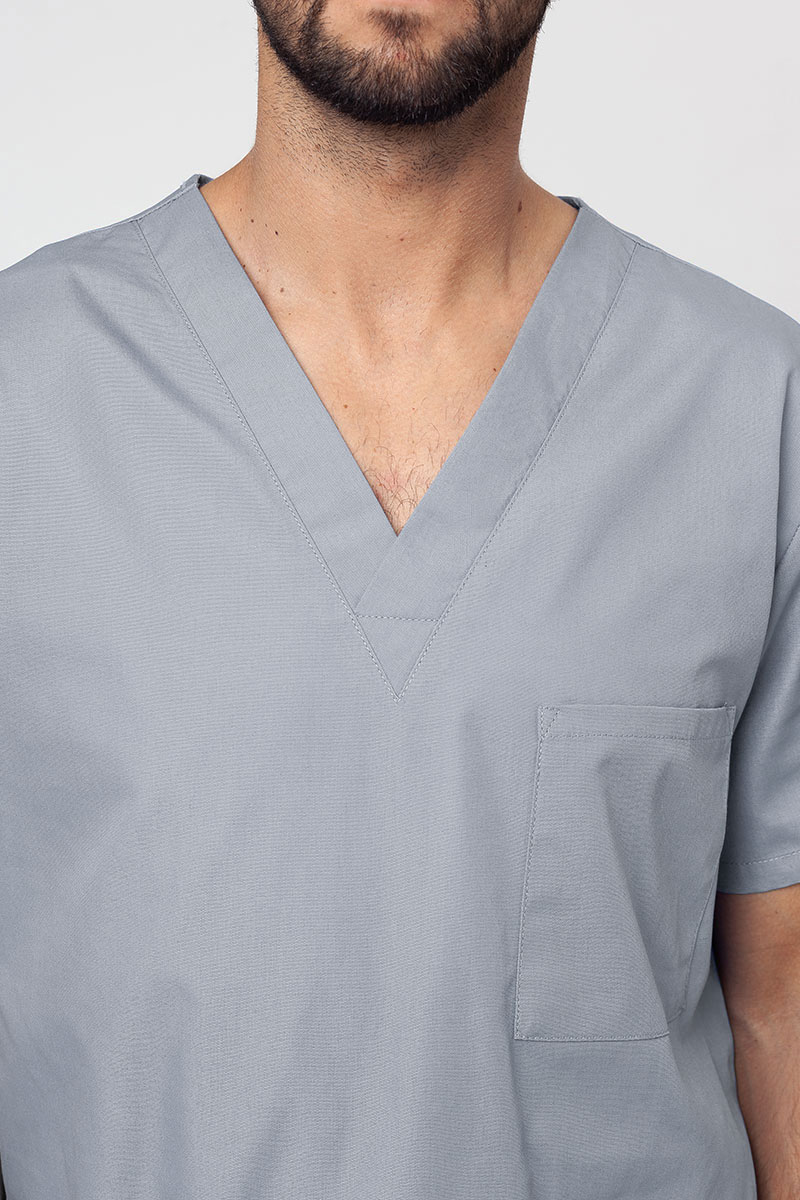 Men’s Cherokee Originals V-neck scrub top grey-3