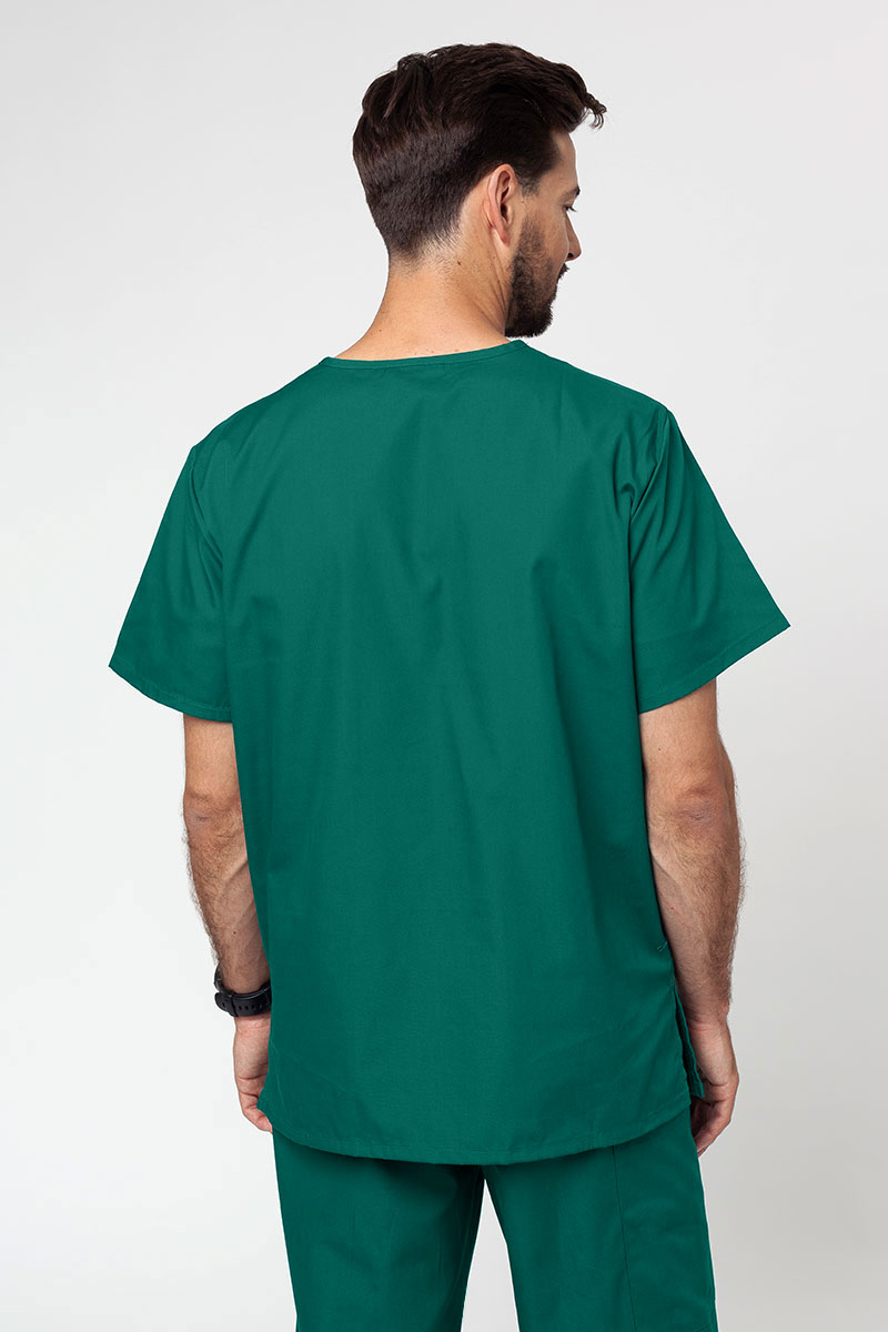 Men’s Cherokee Originals V-neck scrub top hunter green-1