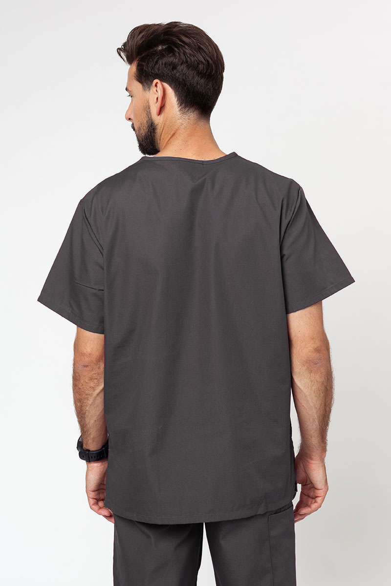 Men’s Cherokee Originals V-neck scrub top pewter-1