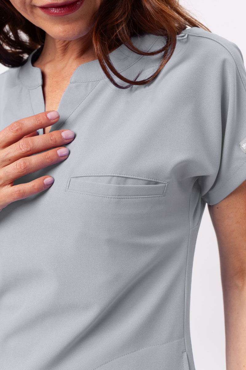 Women's Maevn Momentum Dolman scrub top quiet grey-4