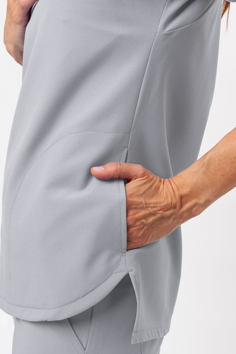 Women's Maevn Momentum Dolman scrub top quiet grey-5