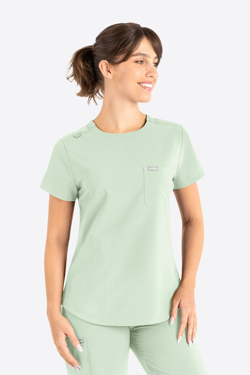 Women's Maevn Momentum Round scrubs set mint-1