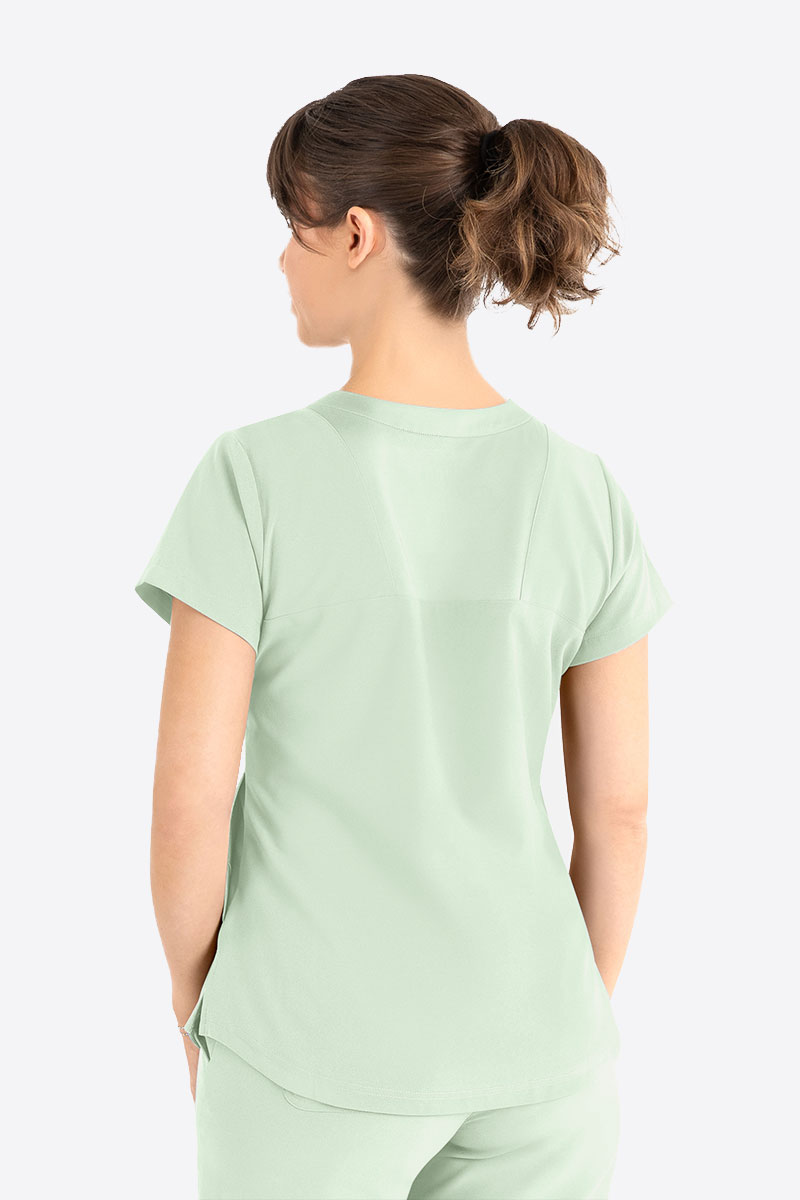 Women's Maevn Momentum Round Neck scrub top mint-1