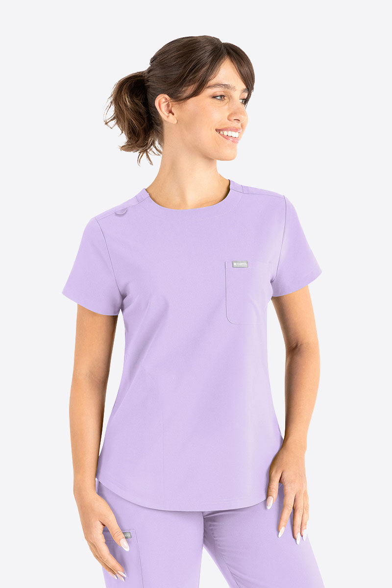 Women's Maevn Momentum Round scrubs set lavender-1