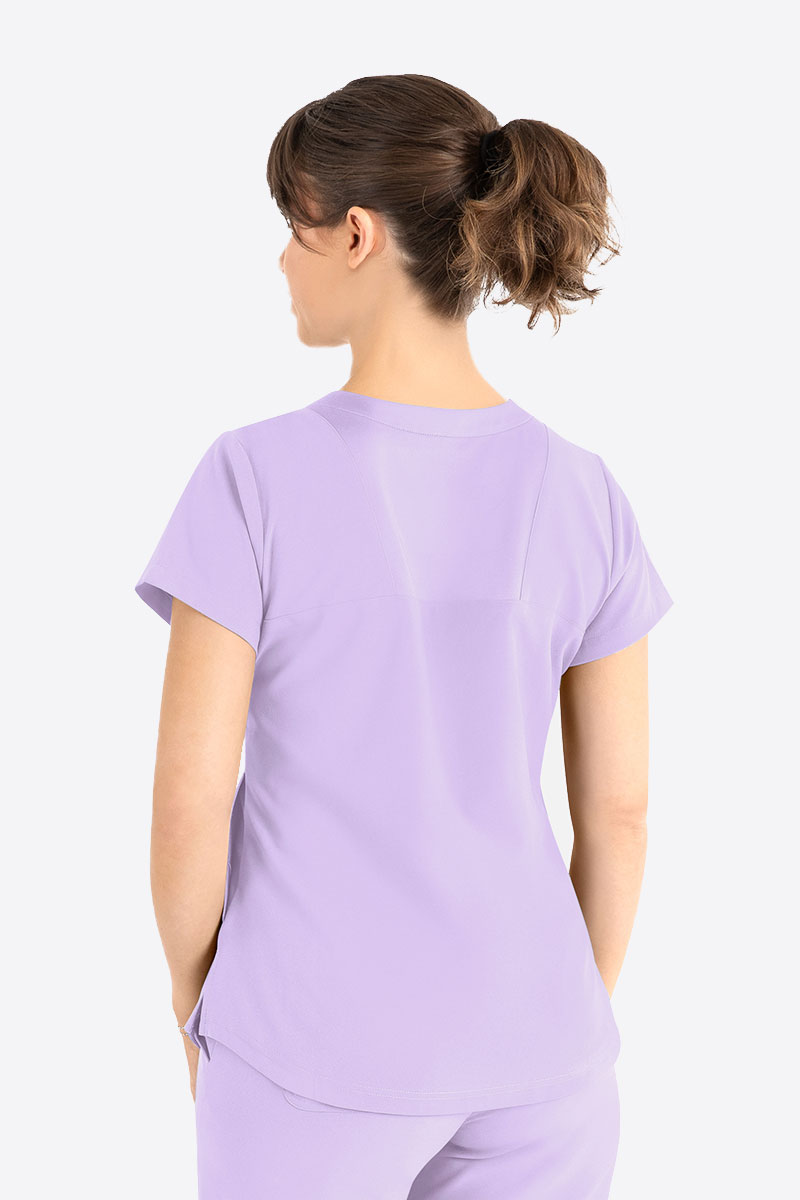 Women's Maevn Momentum Round Neck scrub top lavender-1