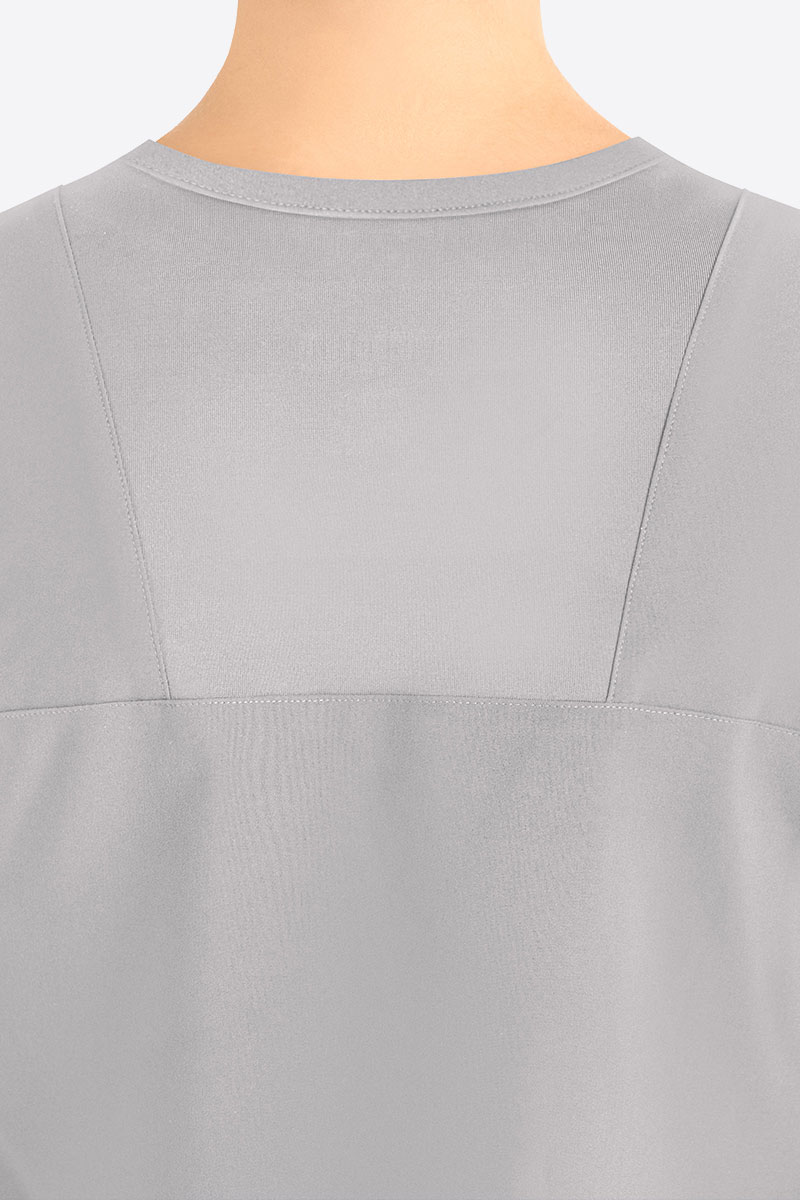 Women's Maevn Momentum Round Neck scrub top quiet grey-3