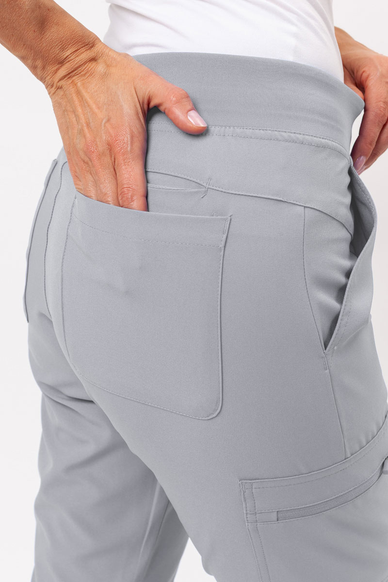 Women's Maevn Momentum Flare Leg scrub trousers quiet grey-4