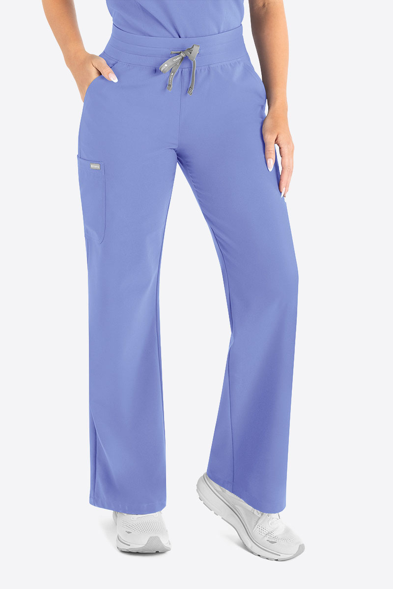 Women's Maevn Momentum Round scrubs set ciel blue-6