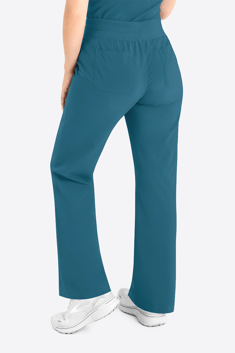 Women's Maevn Momentum Wide Leg scrub trousers caribbean blue-1