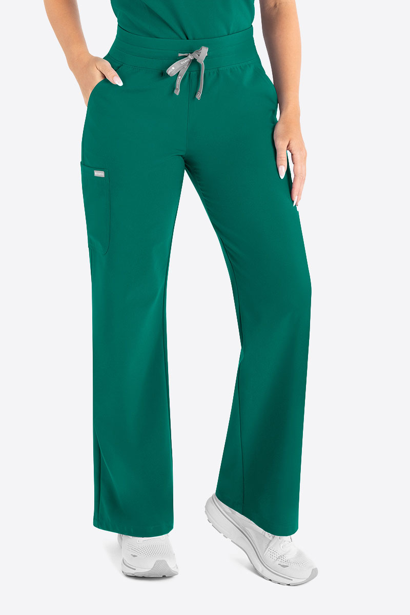 Women's Maevn Momentum Round scrubs set hunter green-6