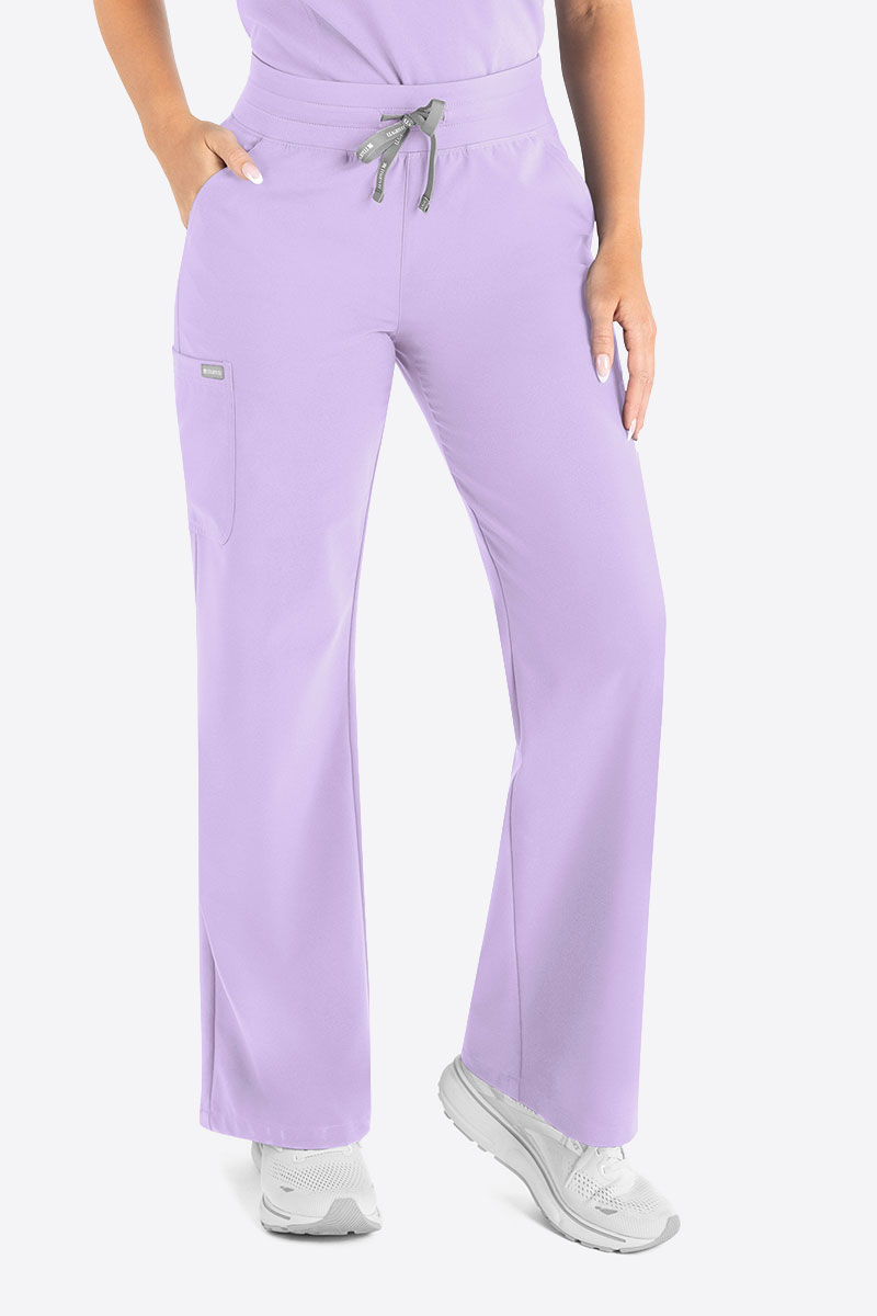 Women's Maevn Momentum Round scrubs set lavender-6