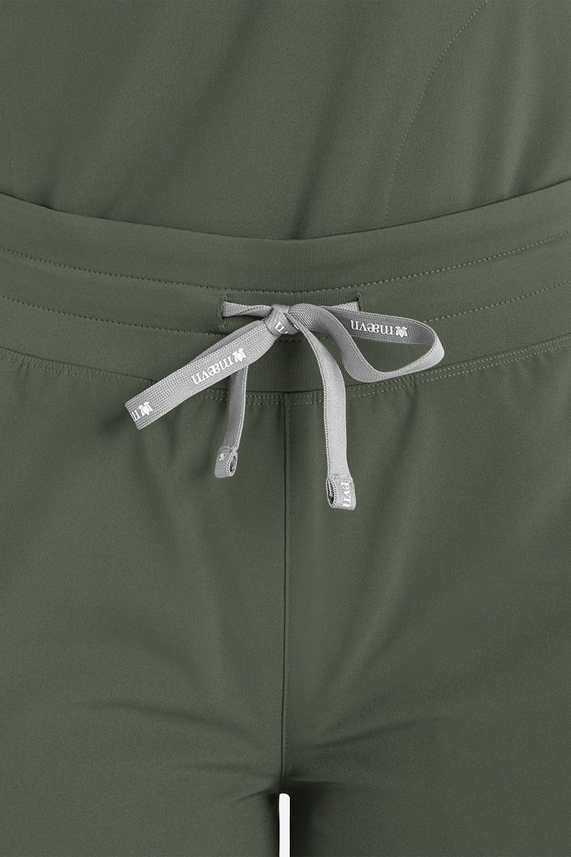 Women's Maevn Momentum Wide Leg scrub trousers olive-2