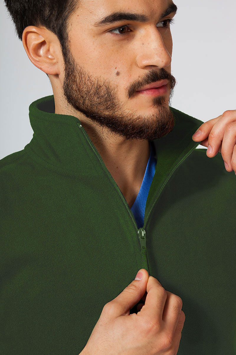Men’s Malfini Fleece vest bottle green-3