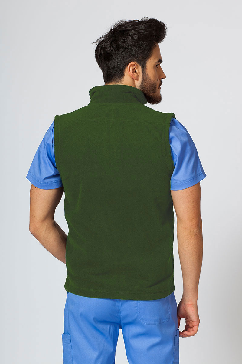 Men’s Malfini Fleece vest bottle green-1