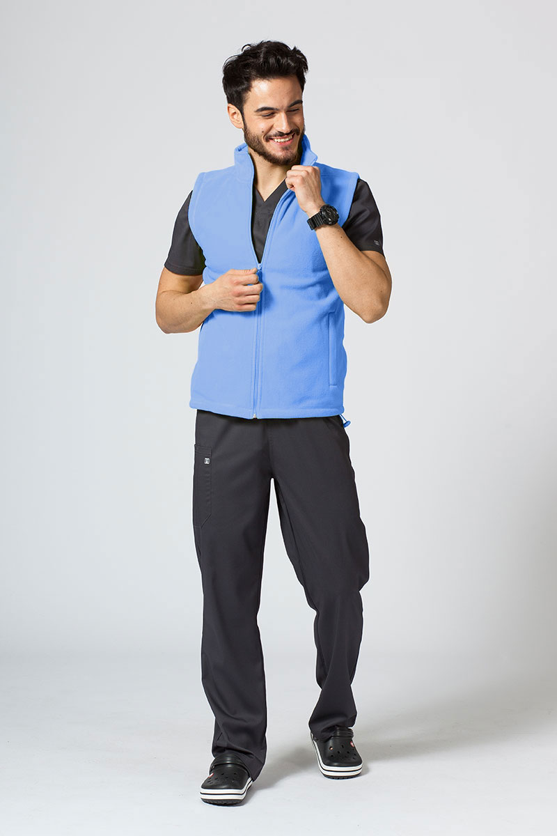 Men’s Malfini Fleece vest azure-4