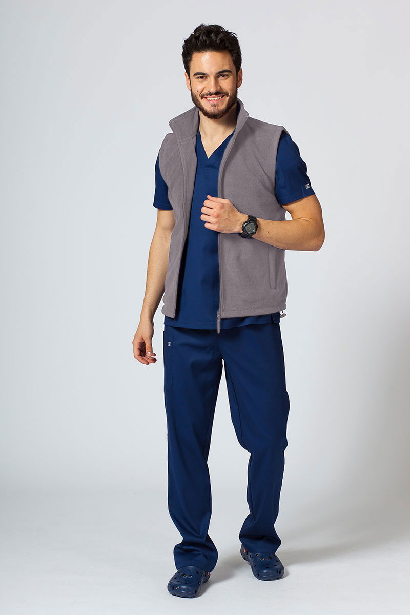 Men’s Malfini Fleece vest steel grey-4
