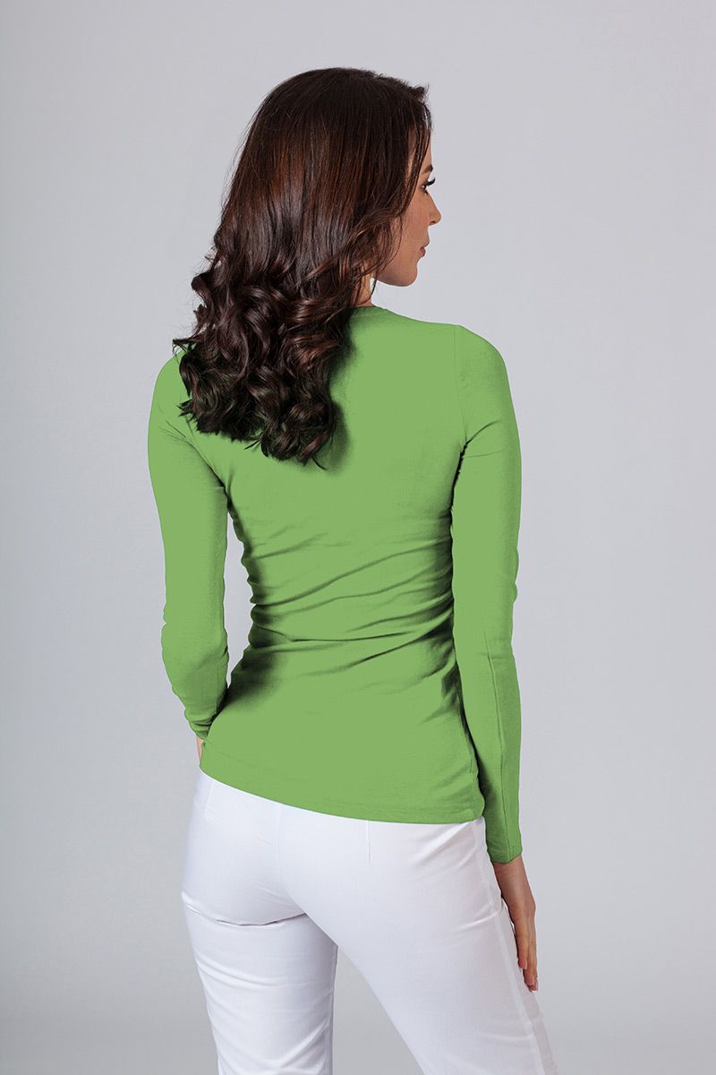 Women’s Malfini long sleeve t-shirt grass green-1