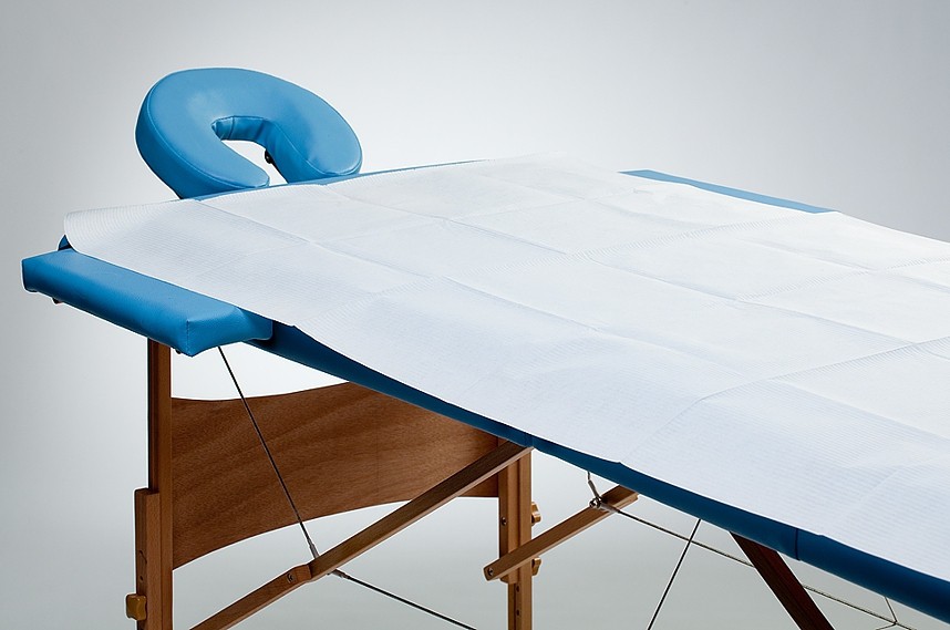 Prześcieradła medyczne 150x210 cm bibułowo-foliowe MedixPro (Opakowanie 5 Sztuk)-2