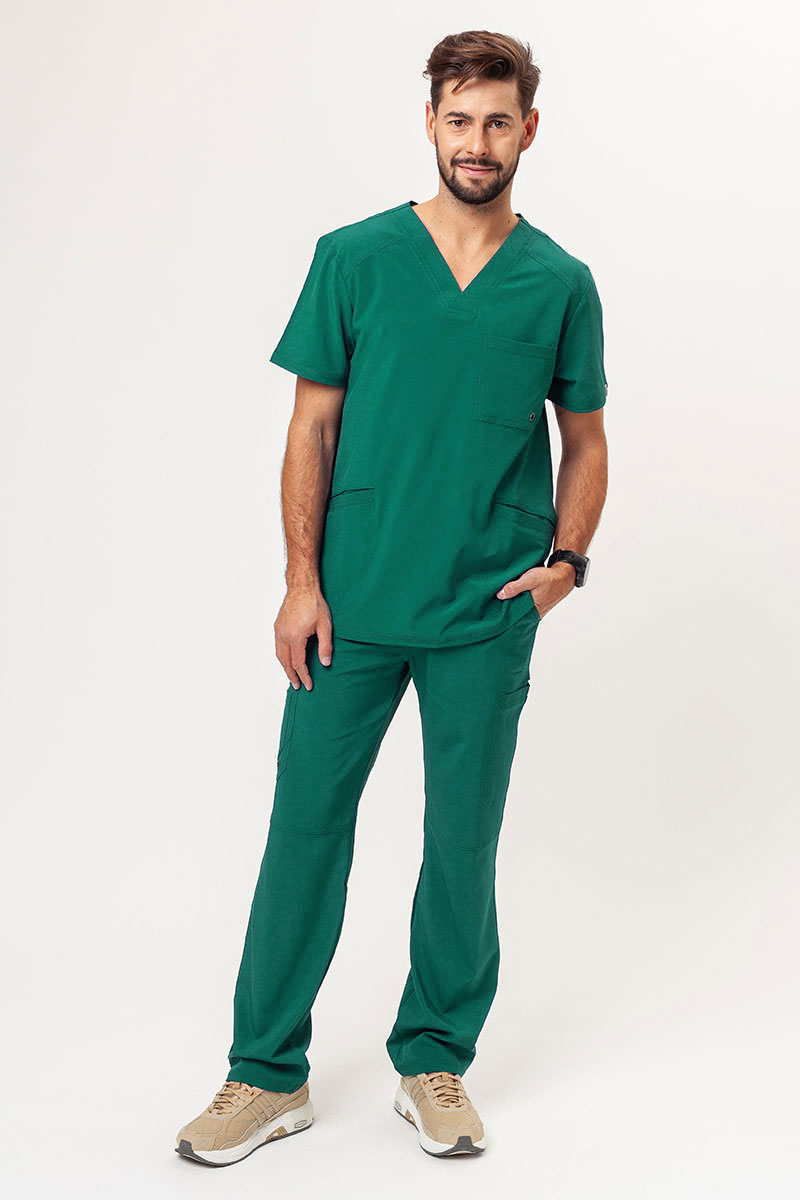 Men’s Cherokee Infinity V-neck scrub top hunter green-7